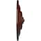 Ekena Millwork Classic Ceiling Medallion (Fits Canopies up to 4 1/8"), 13 1/4"OD x 1/2"P, Brushed Mahogany CM13CLBMF - alternate 2